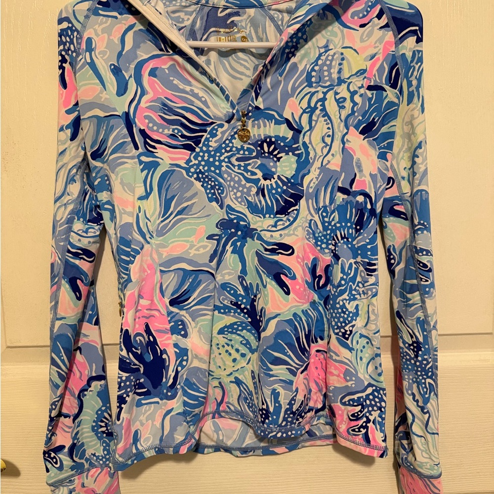 Lilly Pulitzer Long Sleeve Pullover in Blue, Pink, Mint